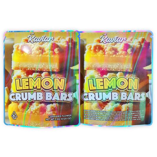 Lemon Crumb Bars 3.5G Mylar Bags