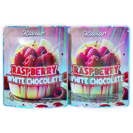 Raspberry White Chocolate 3.5G Mylar Bags
