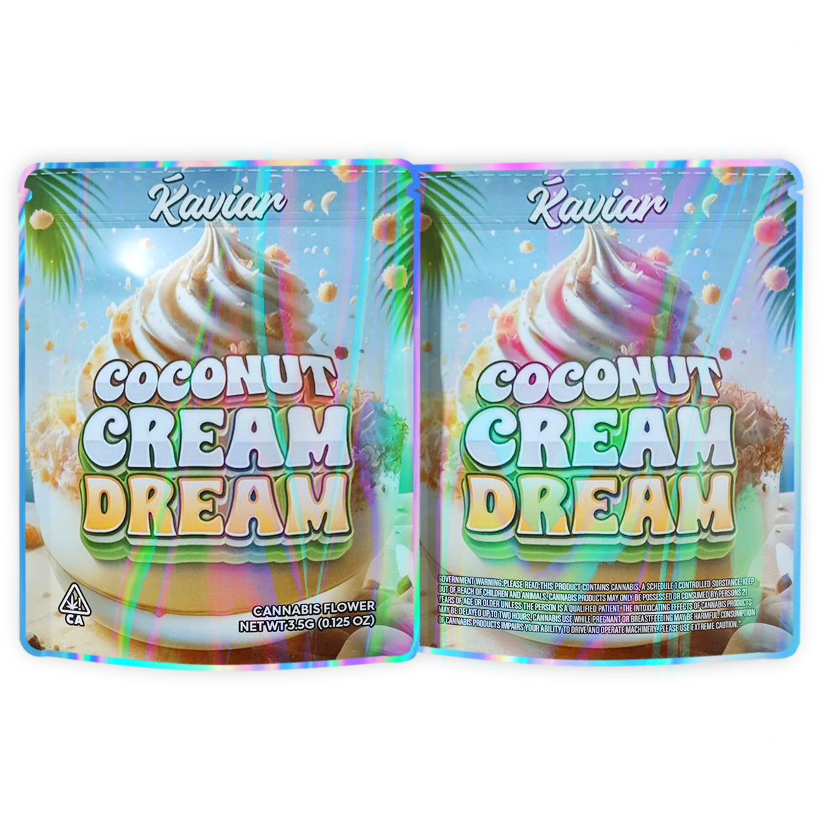 Coconut Cream Dream 3.5G Mylar Bags