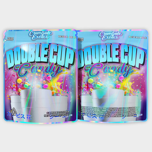 Double Cup Candy 3.5G Mylar Bags