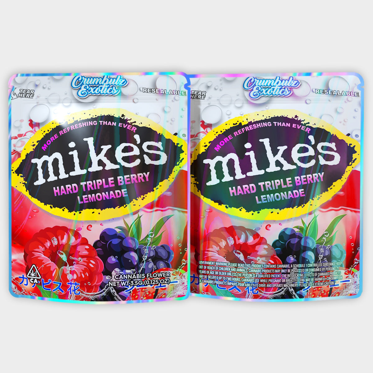 Mike's Hard Triple Berry Lemonade 3.5G Mylar Bags