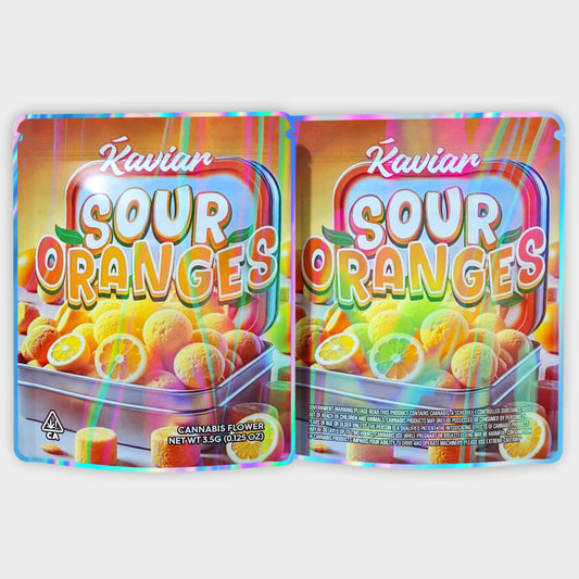 Sour Oranges 3.5G Mylar Bags