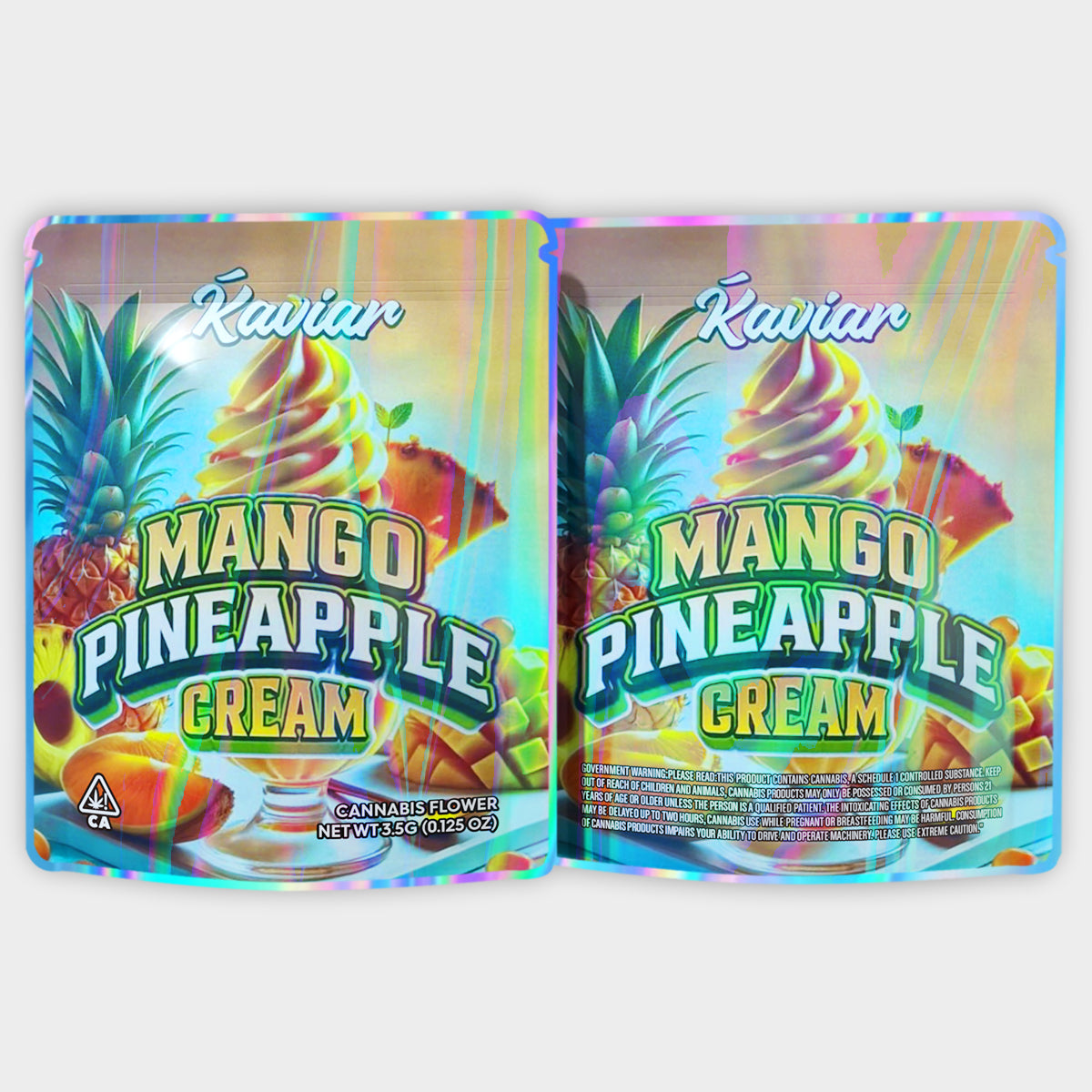 Mango Pineapple Cream 3.5G Mylar Bags