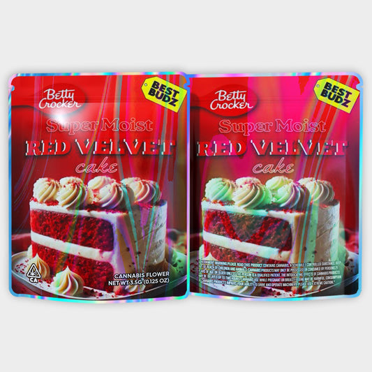 Super Moist Red Velvet Cake 3.5G Mylar Bags