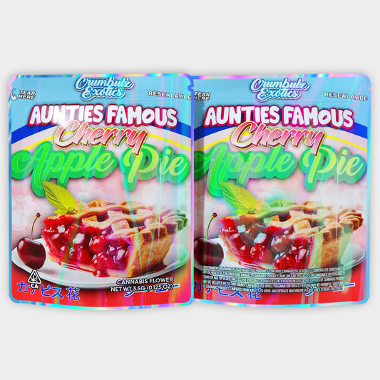 Aunties Famous Cherry Apple Pie 3.5G Mylar Bags