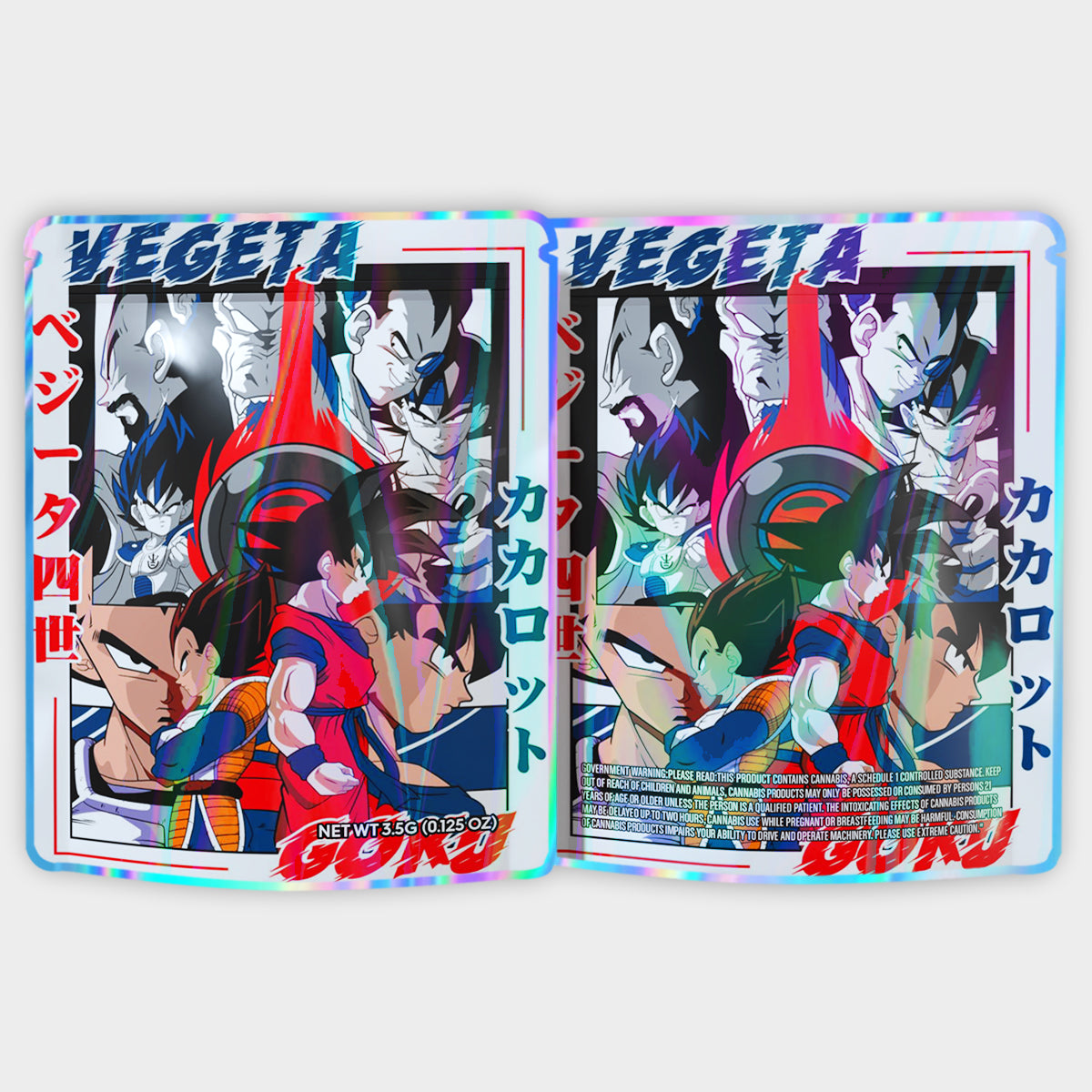 Vegeta 3.5G Mylar Bags