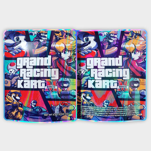 Grand Racing Kartm Bros 3.5G Mylar Bags