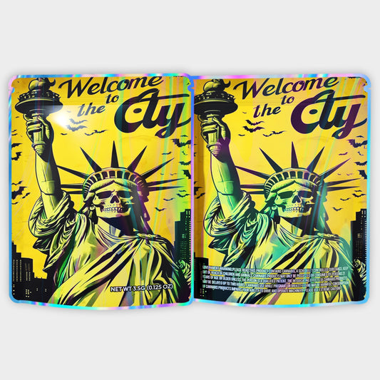 Welcome To The City 3.5G Mylar Bags