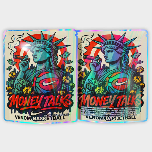 Money Talks 3.5G Mylar Bags