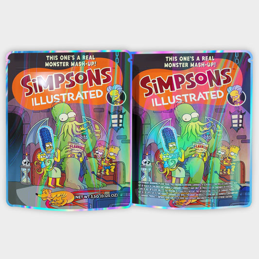 Simpsons Illustrated 3.5G Mylar Bags