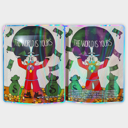 The World Is Yours 3.5G Mylar Bags