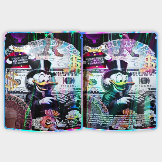 Fique Rico Ou Morra Tentando 3.5G Mylar Bags