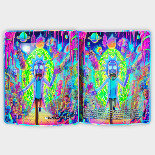 Rick And Morty 3.5G Mylar Bags