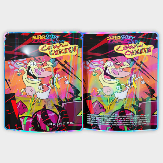 Super Secret Crisis War Cow And Chicken 3.5G Mylar Bags