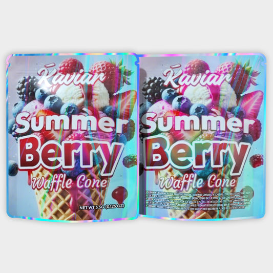 Kavian Summer Berry Waffle Cone 3.5G Mylar Bags