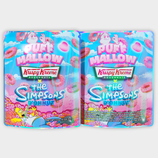 Puff Mallow The Simpsons Dohnut 3.5G Mylar Bags