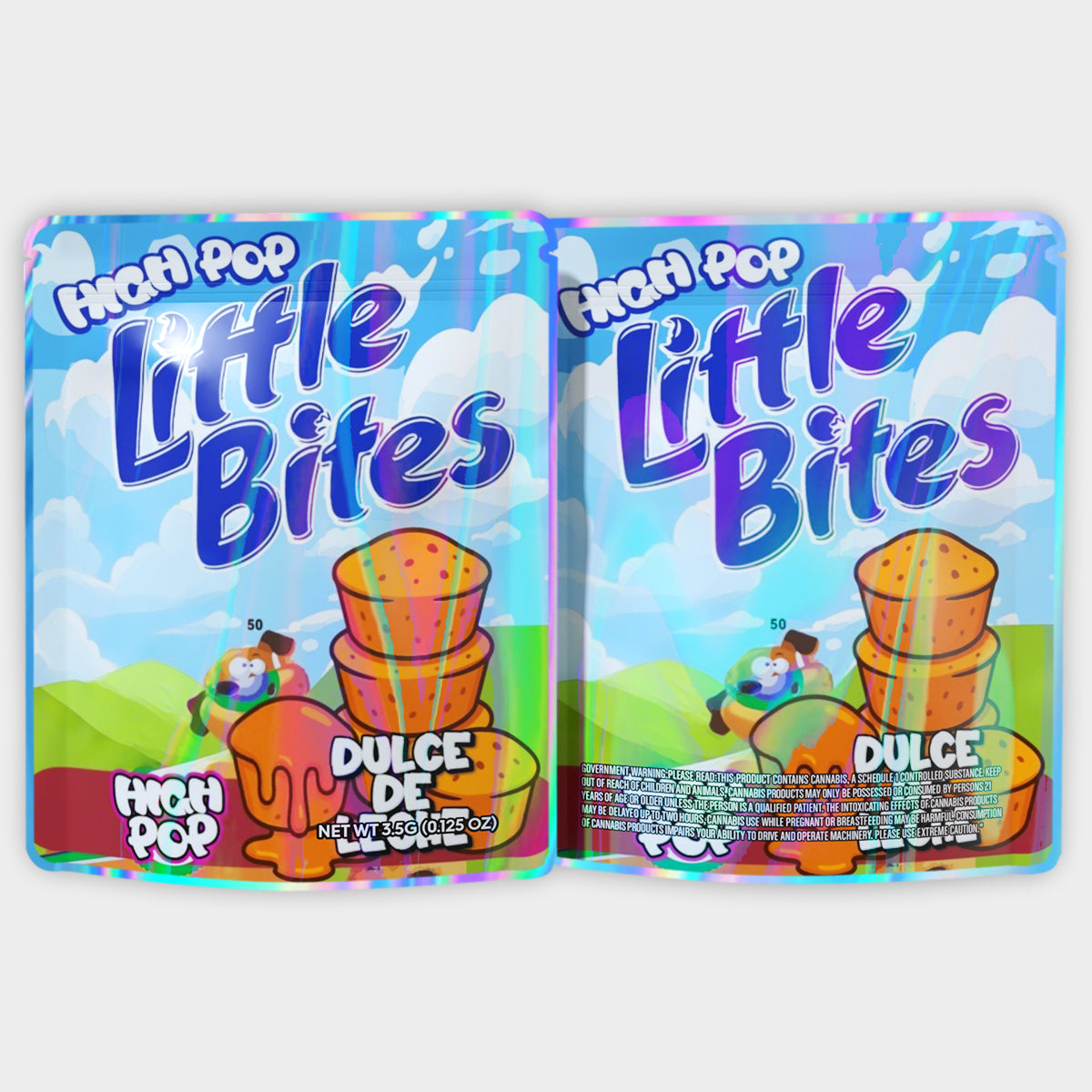 High Pop Little Bites Dulce 3.5G Mylar Bags