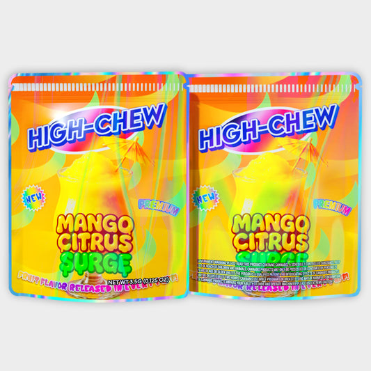 High Chew Mango Citrus Surge 3.5G Mylar Bags