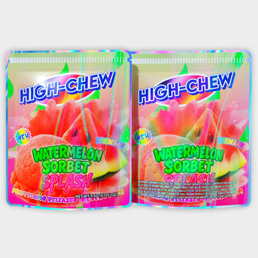 High Chew Watermelon Sorbet Splash 3.5G Mylar Bags