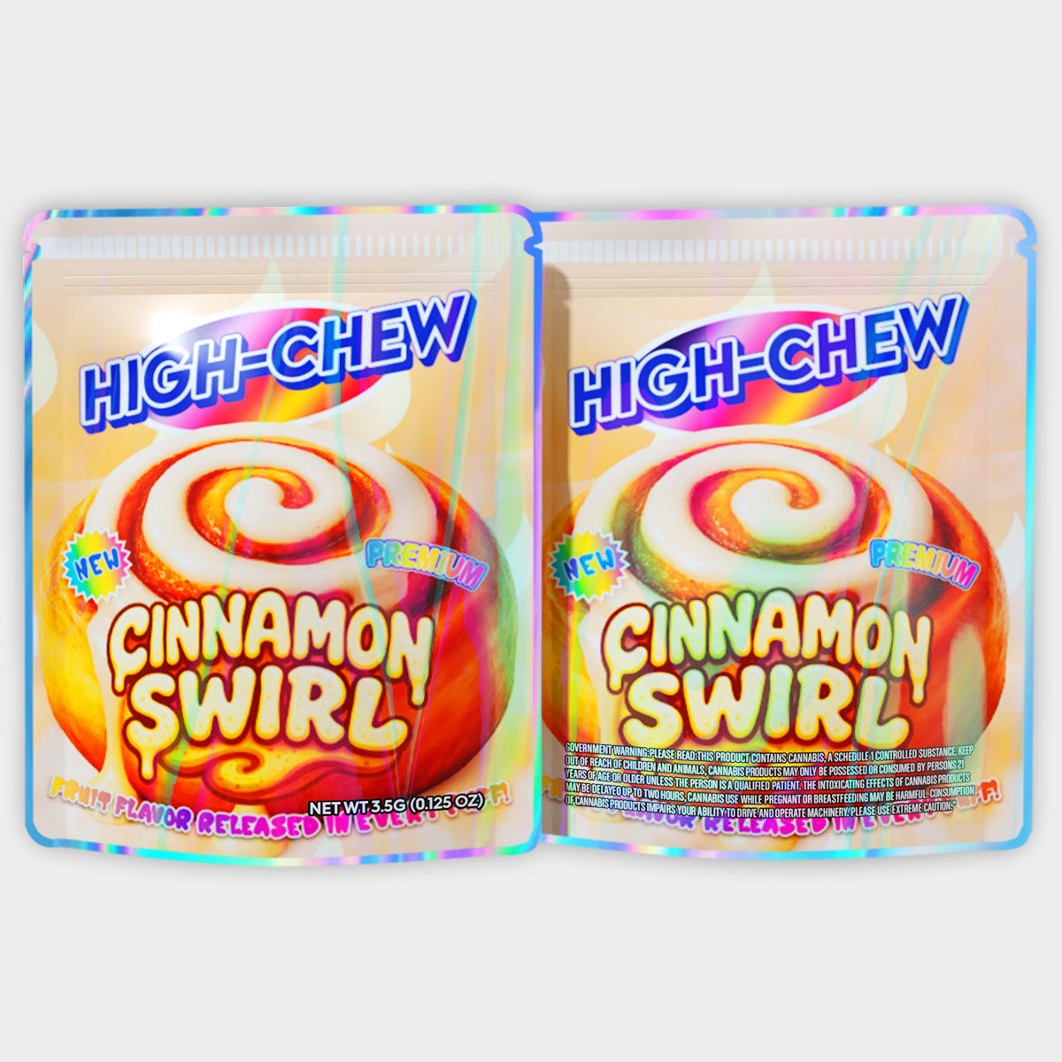 High Chew Cinnamon Swirl 3.5G Mylar Bags