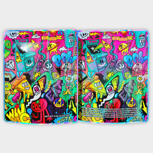 Yum Kller Pizza 3.5G Mylar Bags