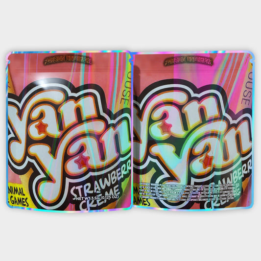 Yan Strawberry Cream 3.5G Mylar Bags