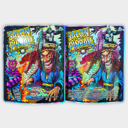 Salon Pinball Quebec 3.5G Mylar Bags