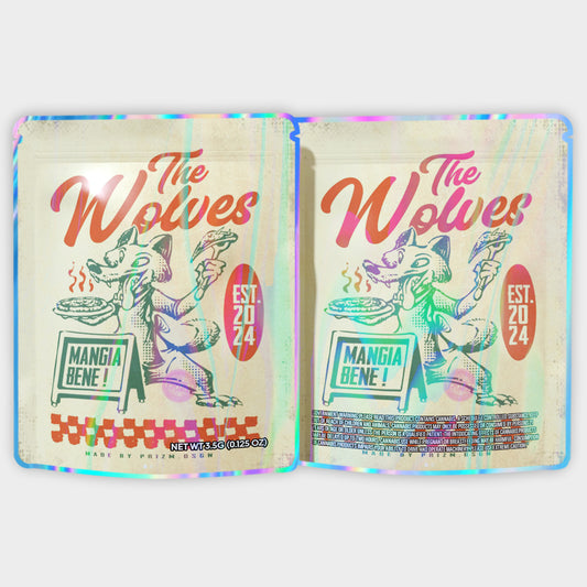 The Wolves Mangia Bene 3.5G Mylar Bags
