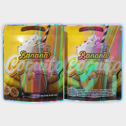 Banana Coquito 3.5G Mylar Bags