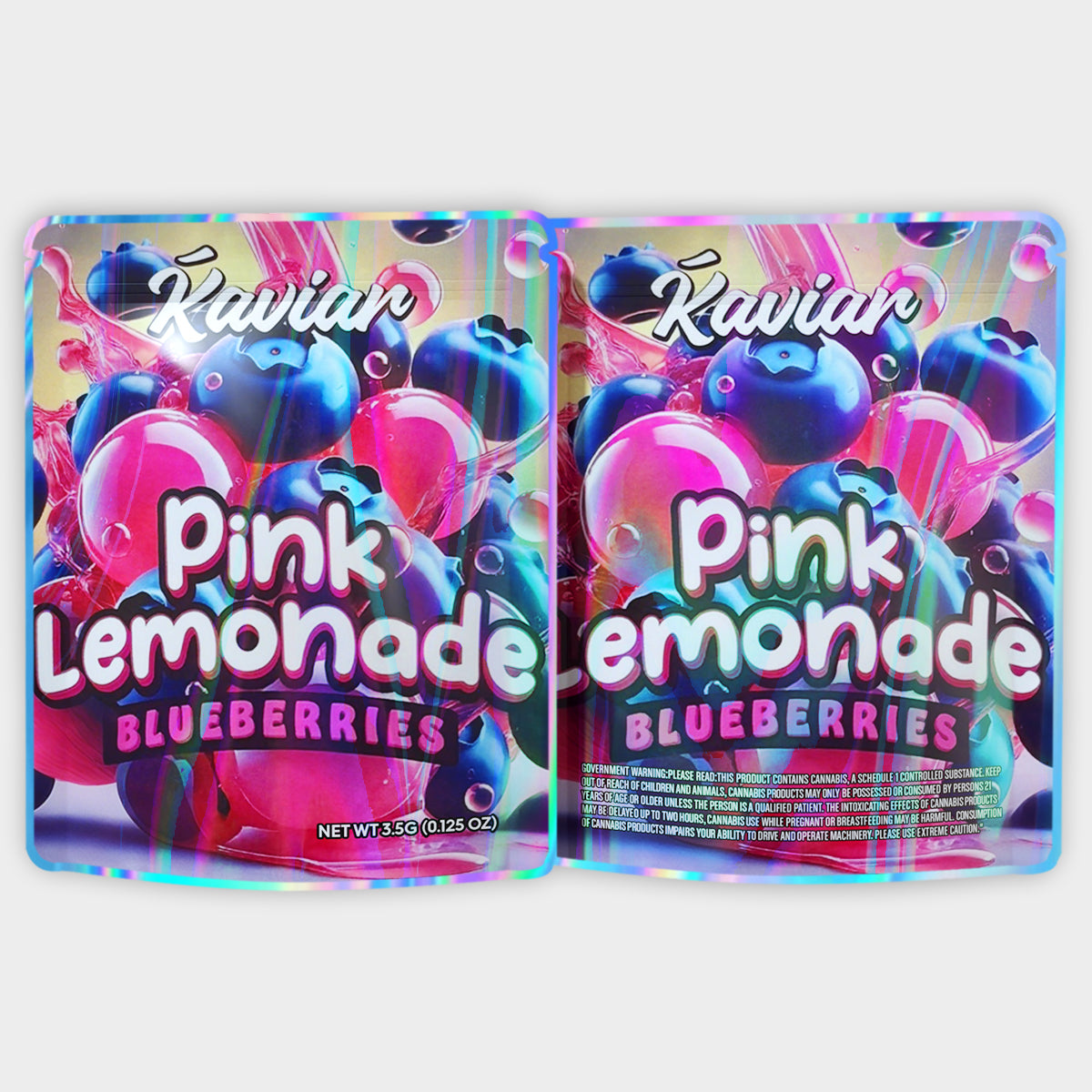 Pink Lemonade Blueberries 3.5G Mylar Bags