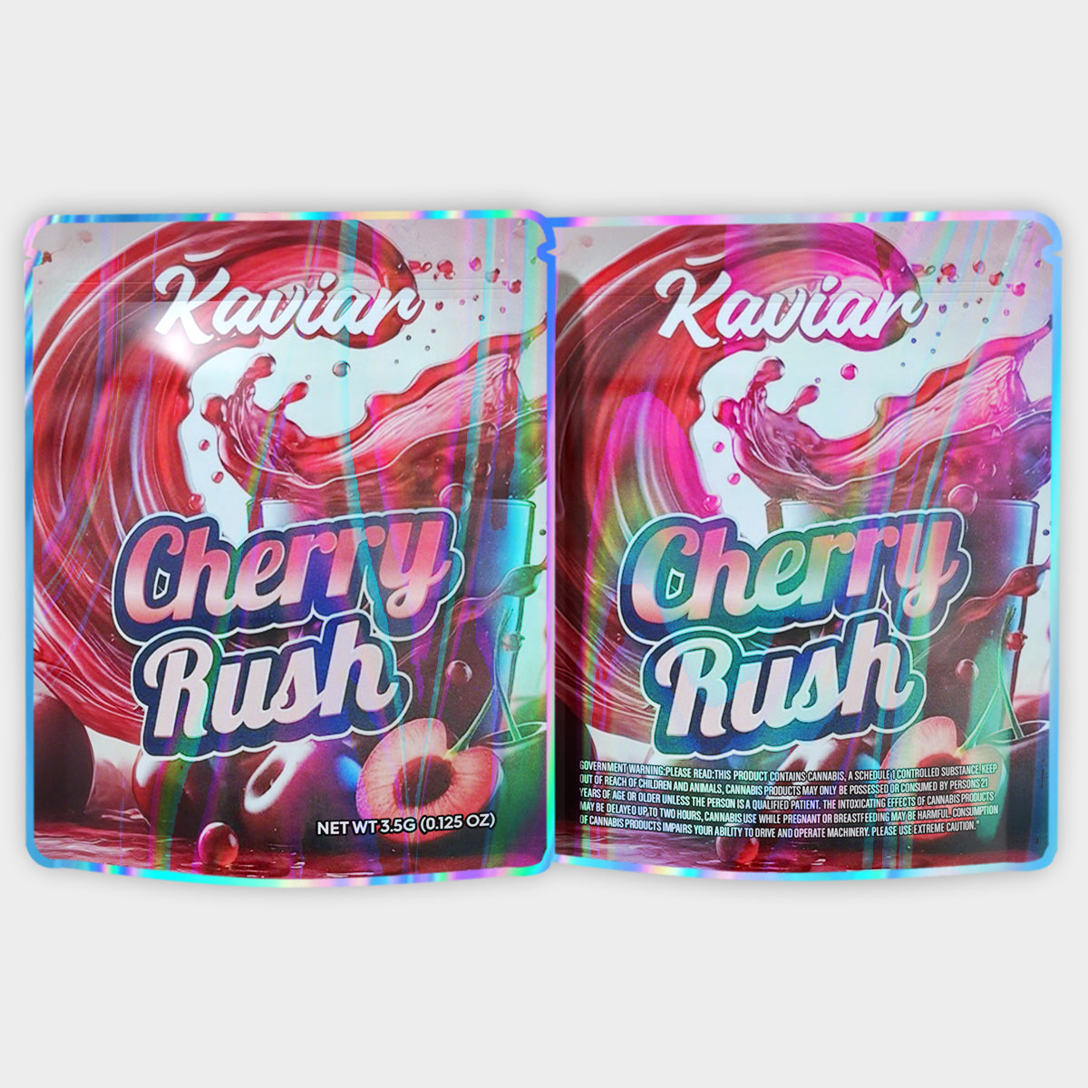 Cherry Rush 3.5G Mylar Bags