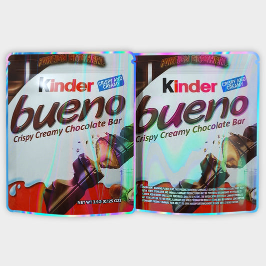 Kinder Bueno Crispy Creamy Chocolate Bar 3.5G Mylar Bags