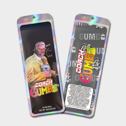 Coach Gumb 1G Labeled Pre-Roll Mylar Bags