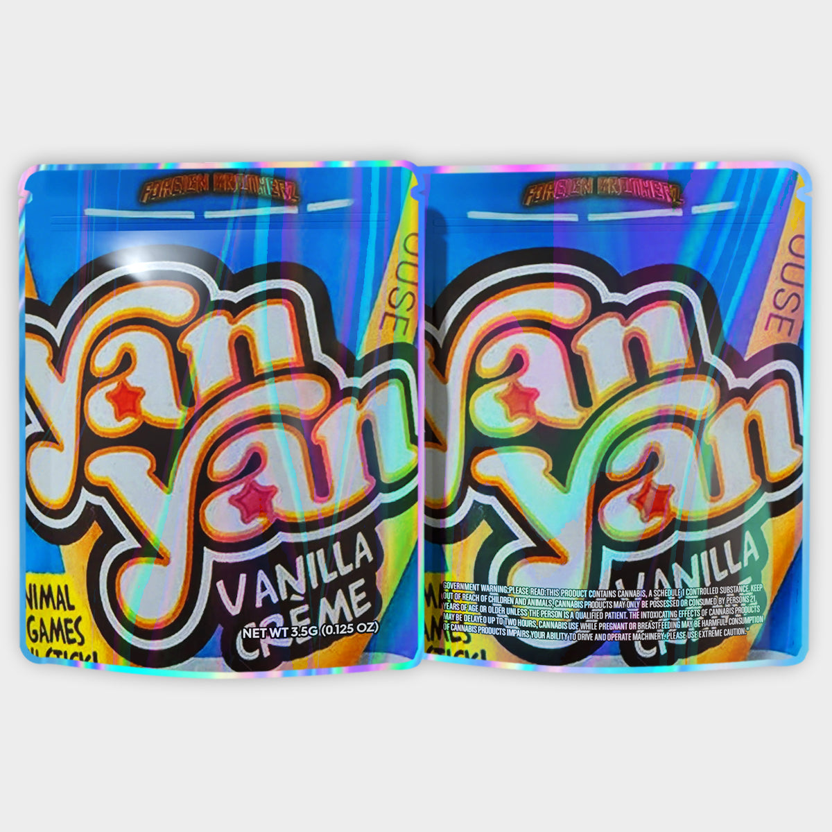 Yan Vanilla Cream 3.5G Mylar Bags