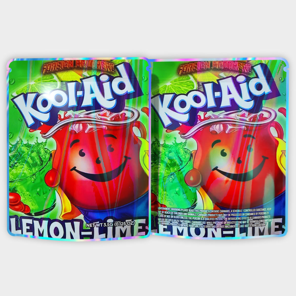 Kool Aid Lemon Lime 3.5G Mylar Bags