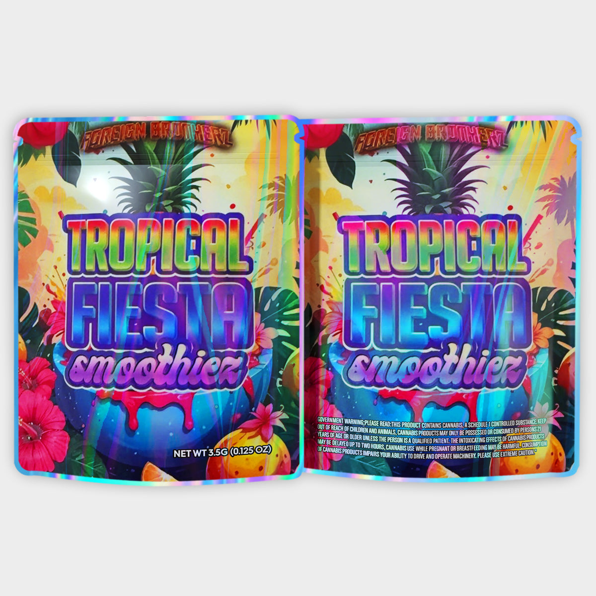 Smoothiez Tropical Fiesta 3.5G Mylar Bags