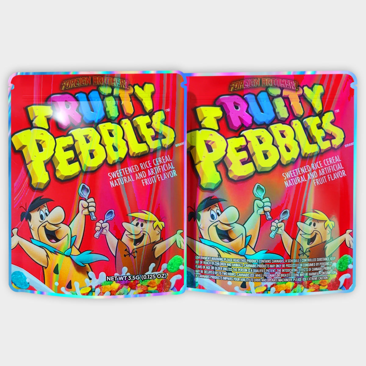 Fruity Pebbles 3.5G Mylar Bags