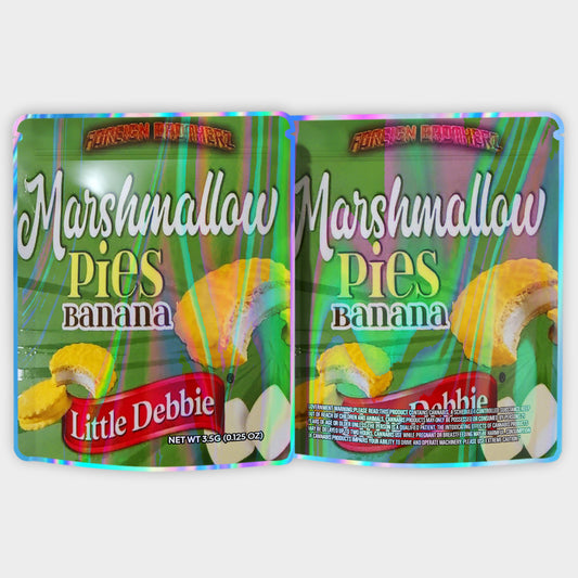 Marshmallow Pie Banana 3.5G Mylar Bags