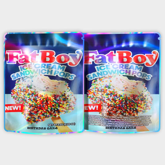 Fat Boy Ice Cream Sandwich Pops 3.5G Mylar Bags