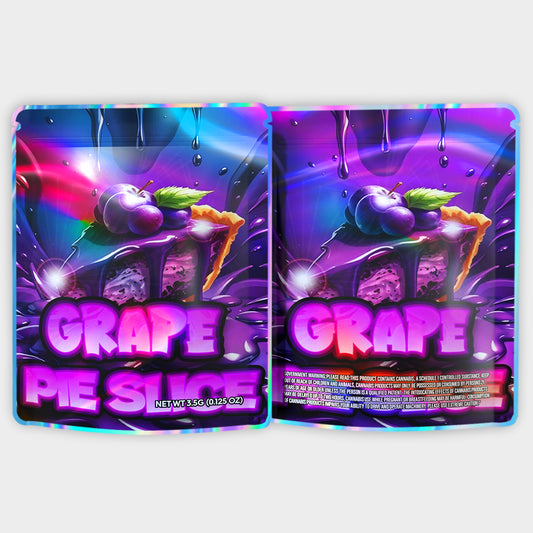 Grape Pie Slice 3.5G Mylar Bags