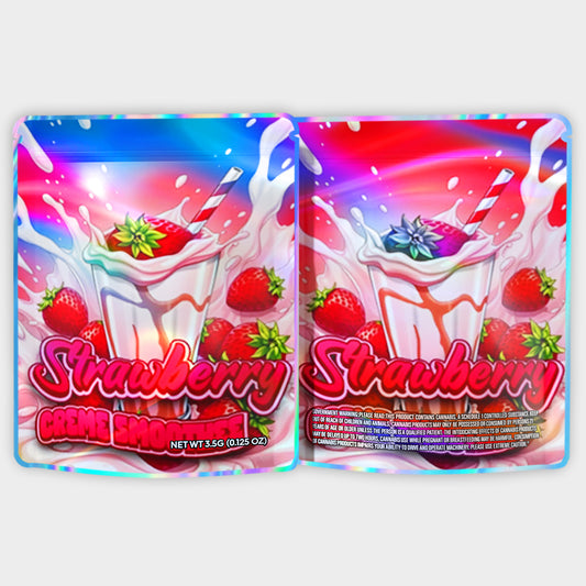 Strawberry Cream Smoothee 3.5G Mylar Bags