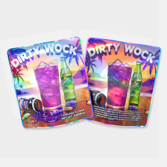 Dirty Wock Mylar Bag 16 Oz (1lb)