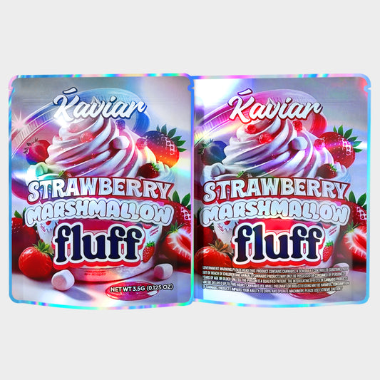 Kaviar Strawberry Marshmallow Fluff 3.5G Mylar Bags