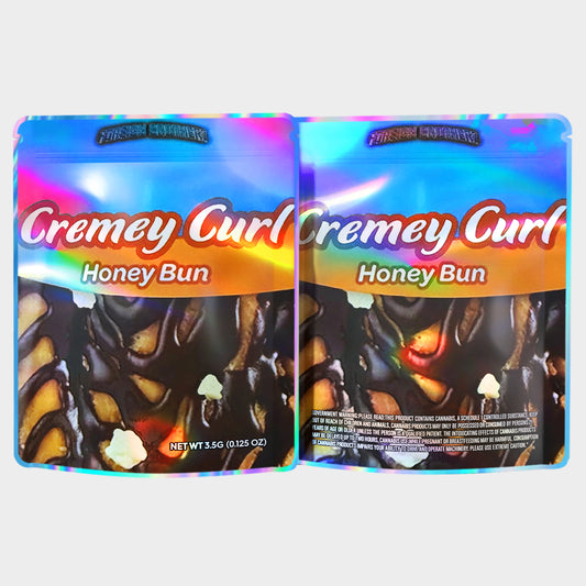 Cremey Curl Honey Bun 3.5G Mylar Bags