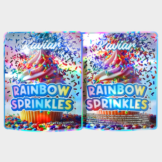 Kaviar Rainbow Sprinkles 3.5G Mylar Bags