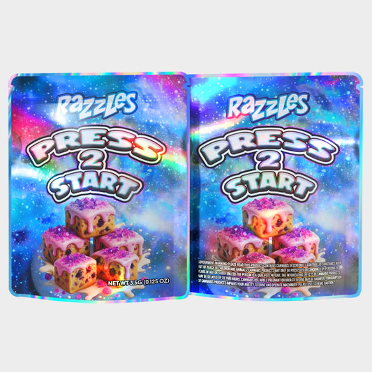 Razzles Press 2 Start 3.5G Mylar Bags