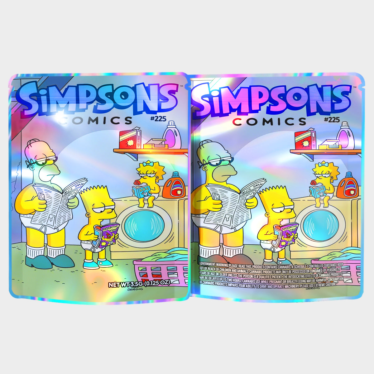 Simpsons Comics 3.5G Mylar Bags