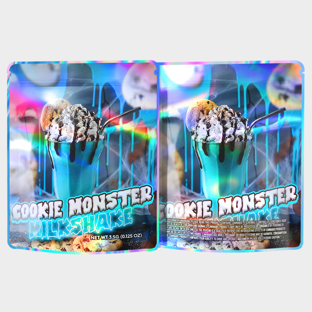 Cookie Monster Milkshake 3.5G Mylar Bags