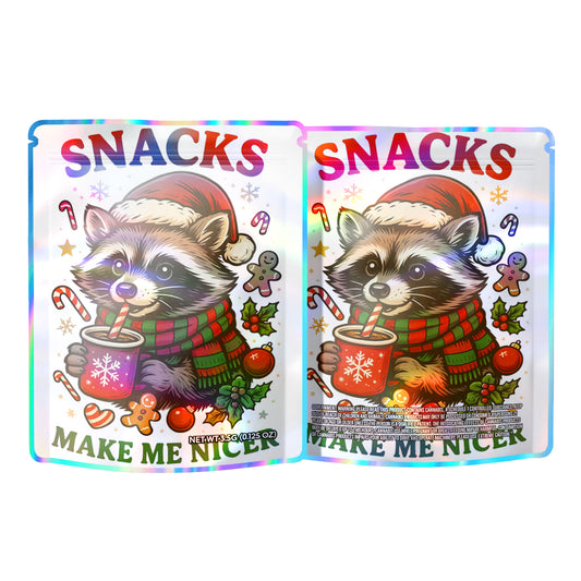 Snakes Make Me Nicer 3.5G Mylar Bags