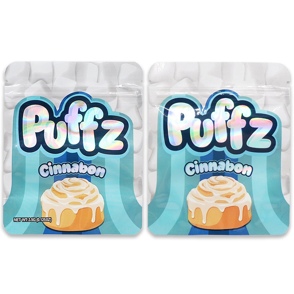 Puffz Cinnabon Weed Mylar Bags 3.5 Grams